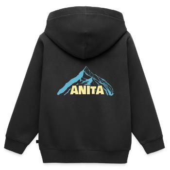 Anita als Frauenname - Kinder Premium Organic Zip Hoodie - Schwarz - Hinten - AI Model Kid Male (0cm)