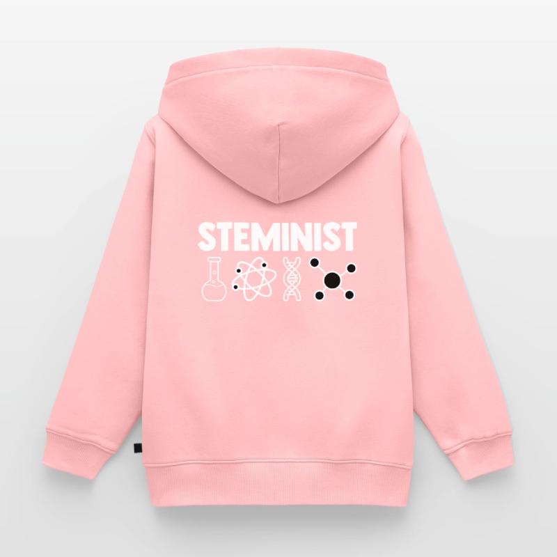Steminist Software Developer Coder Nerd Conmputer Kinder Premium Organic Zip Hoodie