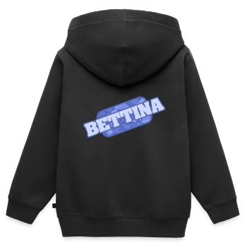 Gesundheit Bettina - Kinder Premium Organic Zip Hoodie - Schwarz - Hinten - AI Model Kid Male (0cm)