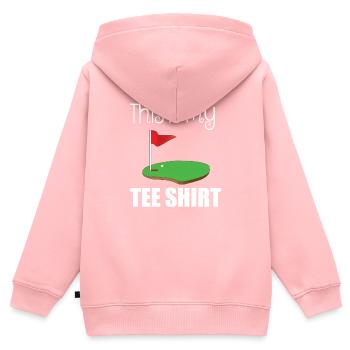 Tee Golf Sprüche Witzig Lusttig Lieblingsplatz - Kinder Premium Organic Zip Hoodie - Rosa - Hinten - AI Model Kid Female (0cm)