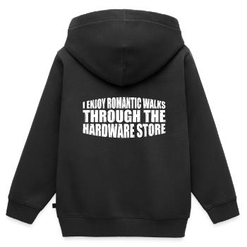 Enjoy Romantic Walks Through The Hardware Store 41 - Kids Premium Organic Zip-up Hoodie - black - Back - AI Model Kid Male (0cm)