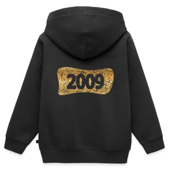 2009 - Sweat Premium à capuche zippé enfant bio - noir - Dos - AI Model Kid Male (0cm)