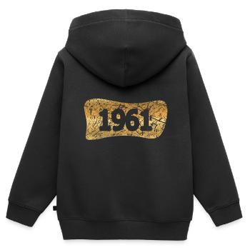 Goldbarrren 1961 - Sweat Premium à capuche zippé enfant bio - noir - Dos - AI Model Kid Male (0cm)