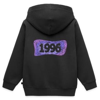 Réunion de classe 1996 - Sweat Premium à capuche zippé enfant bio - noir - Dos - AI Model Kid Male (0cm)