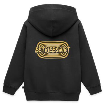 Betriebswirt als Arbeit - Kinder Premium Organic Zip Hoodie - Schwarz - Hinten - AI Model Kid Male (0cm)