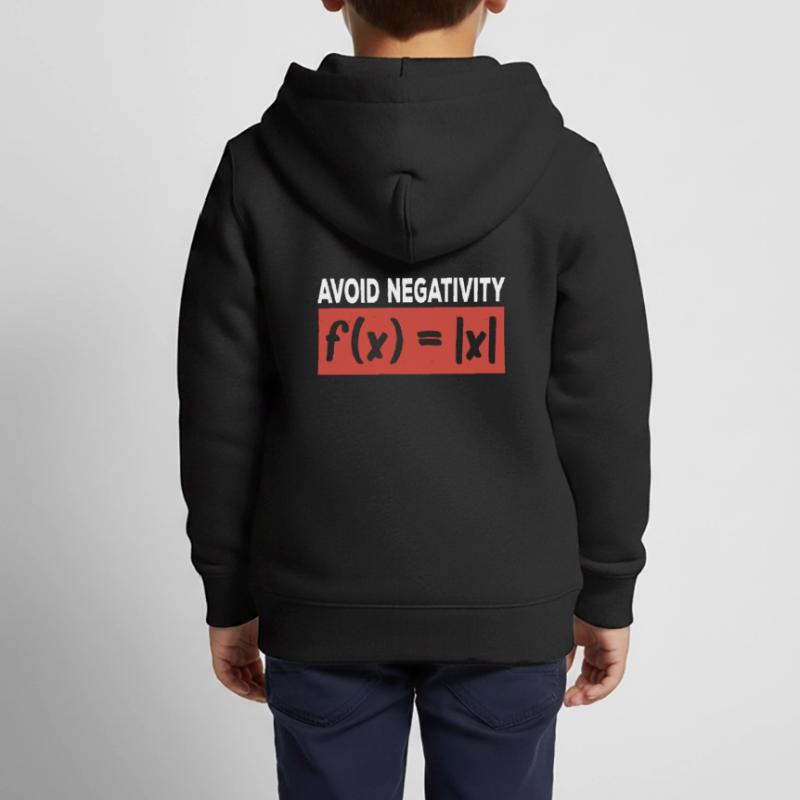 Avoid Negativity Mathematics Function Math Kinder Premium Organic Zip Hoodie