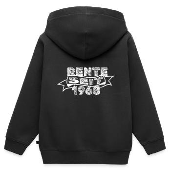 1968 1968 - Sweat Premium à capuche zippé enfant bio - noir - Dos - AI Model Kid Male (0cm)