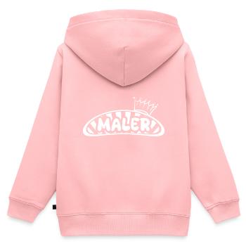 Beruf Maler - Kinder Premium Organic Zip Hoodie - Rosa - Hinten - AI Model Kid Female (0cm)