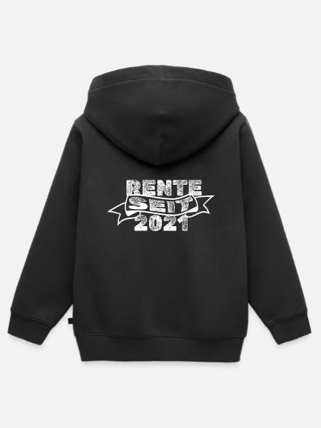 Rentner 2021 - Hoodie Premium med dragkedja barn ekologisk - svart