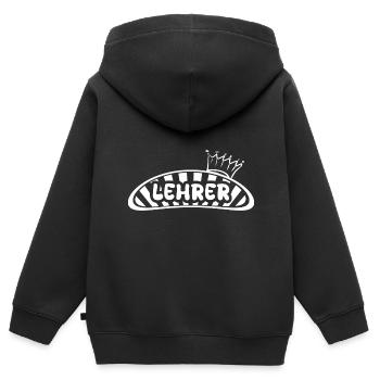 Teaching as a profession - Kids Premium Organic Zip-up Hoodie - black - Back - AI Model Kid Male (0cm)