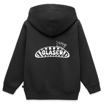 Vitrier comme profession - Sweat Premium à capuche zippé enfant bio - noir - Dos - AI Model Kid Male (0cm)