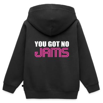 Ich habe keine Marmeladen Musikliebhaber Gift - Kinder Premium Organic Zip Hoodie - Schwarz - Hinten - AI Model Kid Male (0cm)