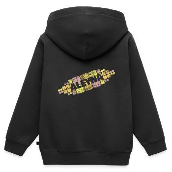 Mama Aleyna - Kinder Premium Organic Zip Hoodie - Schwarz - Hinten - AI Model Kid Male (0cm)