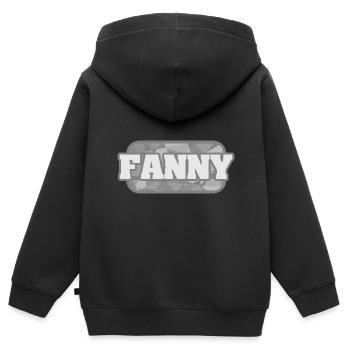 Nature pour Fanny Santé Bio - Sweat Premium à capuche zippé enfant bio - noir - Dos - AI Model Kid Male (0cm)