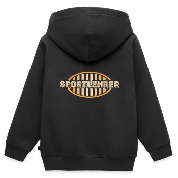 Physical education teacher as a job - Kids Premium Organic Zip-up Hoodie - black - Back - AI Model Kid Male (0cm)