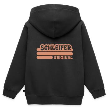 Grinder as a profession - Kids Premium Organic Zip-up Hoodie - black - Back - AI Model Kid Male (0cm)