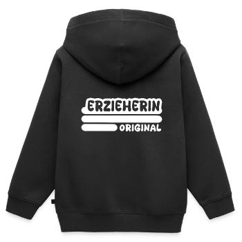 Educator as a profession - Kids Premium Organic Zip-up Hoodie - black - Back - AI Model Kid Male (0cm)