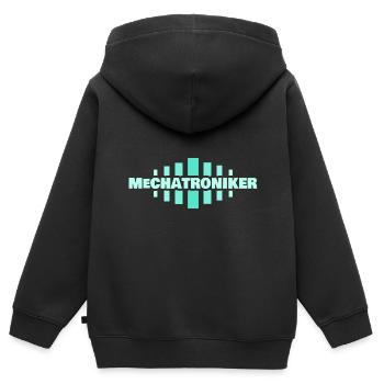 Mechatroniker - Kinder Premium Organic Zip Hoodie - Schwarz - Hinten - AI Model Kid Male (0cm)