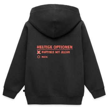 Spruch für Julian Vater Vatertag - Kinder Premium Organic Zip Hoodie - Schwarz - Hinten - AI Model Kid Male (0cm)