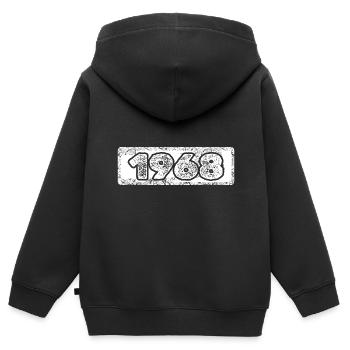 1968 1968 - Sweat Premium à capuche zippé enfant bio - noir - Dos - AI Model Kid Male (0cm)