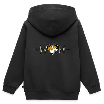 Jaguar - Kinder Premium Organic Zip Hoodie - Schwarz - Hinten - AI Model Kid Male (0cm)