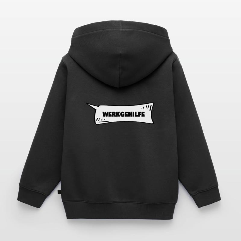 Speech Bubble Tool Assistant Kids Premium Organic Zip-up Hoodie