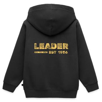 Leader 1956 - Kinder Premium Organic Zip Hoodie - Schwarz - Hinten - AI Model Kid Male (0cm)