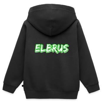 Trekking Elbrus - Kids Premium Organic Zip-up Hoodie - black - Back - AI Model Kid Male (0cm)