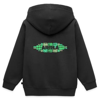 Mutti Ariela - Kinder Premium Organic Zip Hoodie - Schwarz - Hinten - AI Model Kid Male (0cm)