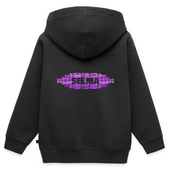 Mutti Selma - Kinder Premium Organic Zip Hoodie - Schwarz - Hinten - AI Model Kid Male (0cm)