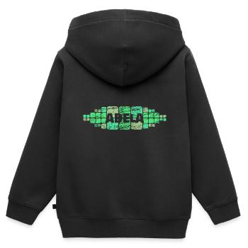 Geschenk für Adela - Kinder Premium Organic Zip Hoodie - Schwarz - Hinten - AI Model Kid Male (0cm)