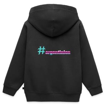 Argentina Argentinien - Kinder Premium Organic Zip Hoodie - Schwarz - Hinten - AI Model Kid Male (0cm)