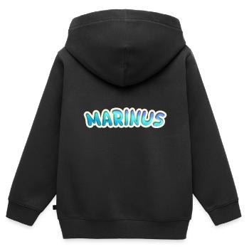 Marinus en tant que métier - Sweat Premium à capuche zippé enfant bio - noir - Dos - AI Model Kid Male (0cm)