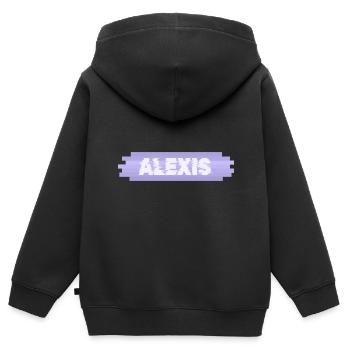 Mother Alexis - Kids Premium Organic Zip-up Hoodie - black - Back - AI Model Kid Male (0cm)