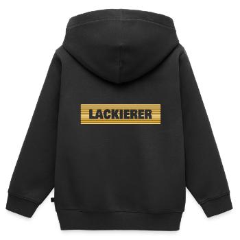 Painter as a profession - Kids Premium Organic Zip-up Hoodie - black - Back - AI Model Kid Male (0cm)