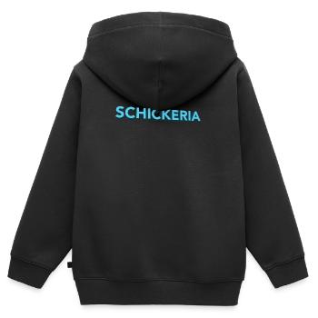 Schickeria - Sweat Premium à capuche zippé enfant bio - noir - Dos - AI Model Kid Male (0cm)