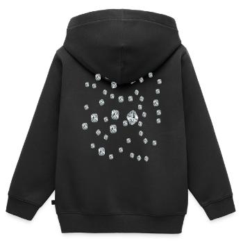 Diamant - Kinder Premium Organic Zip Hoodie - Schwarz - Hinten - AI Model Kid Male (0cm)
