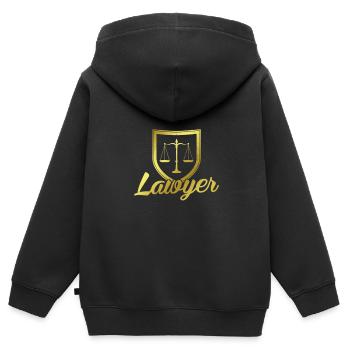 Jura - Sweat Premium à capuche zippé enfant bio - noir - Dos - AI Model Kid Male (0cm)