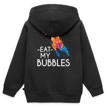 Schwimmtrainer Geschenk Schwimmen - Kinder Premium Organic Zip Hoodie - Schwarz - Hinten - AI Model Kid Male (0cm)