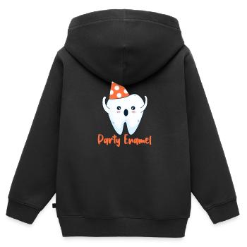 Dentist Dentist Dentist Teeth Gift - Kids Premium Organic Zip-up Hoodie - black - Back - AI Model Kid Male (0cm)