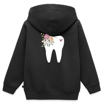 Dentist Dentist Dentist Teeth Gift - Kids Premium Organic Zip-up Hoodie - black - Back - AI Model Kid Male (0cm)