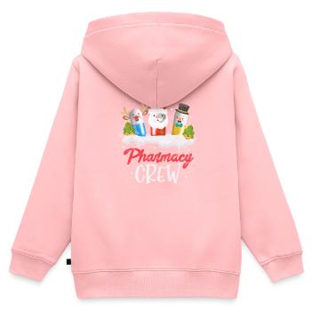 Pharmacy Christmas - Kids Premium Organic Zip-up Hoodie - rose - Back - AI Model Kid Female (0cm)