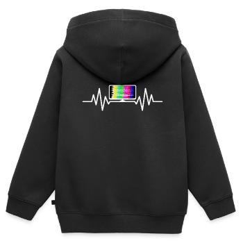 TV-Streaming Herzschlag TV Serien Movie Internet - Kinder Premium Organic Zip Hoodie - Schwarz - Hinten - AI Model Kid Male (0cm)