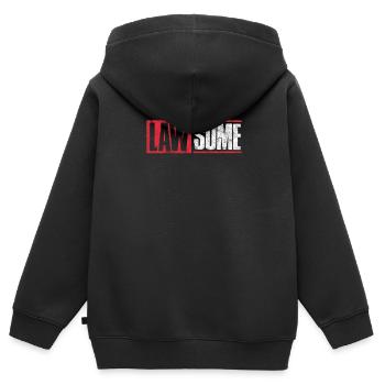 Anwalt - Kinder Premium Organic Zip Hoodie - Schwarz - Hinten - AI Model Kid Male (0cm)