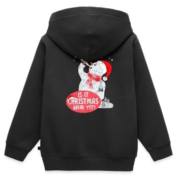 Nikolaus Weihnachten Weihnachtsmarkt Geschenk - Kinder Premium Organic Zip Hoodie - Schwarz - Hinten - AI Model Kid Male (0cm)