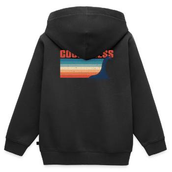 Cool - Ness - Loch Ness Nessie Monster - Kinder Premium Organic Zip Hoodie - Schwarz - Hinten - AI Model Kid Male (0cm)
