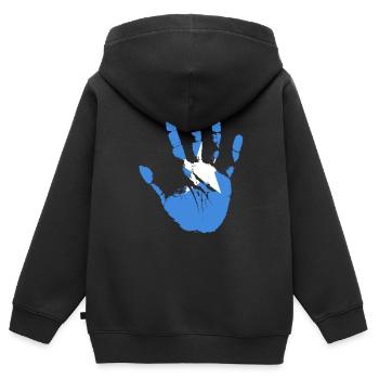 Somalia - Kinder Premium Organic Zip Hoodie - Schwarz - Hinten - AI Model Kid Male (0cm)