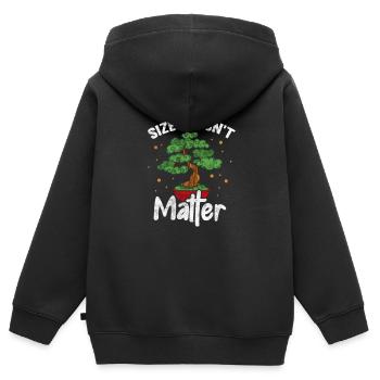Bonsai - Kinder Premium Organic Zip Hoodie - Schwarz - Hinten - AI Model Kid Male (0cm)