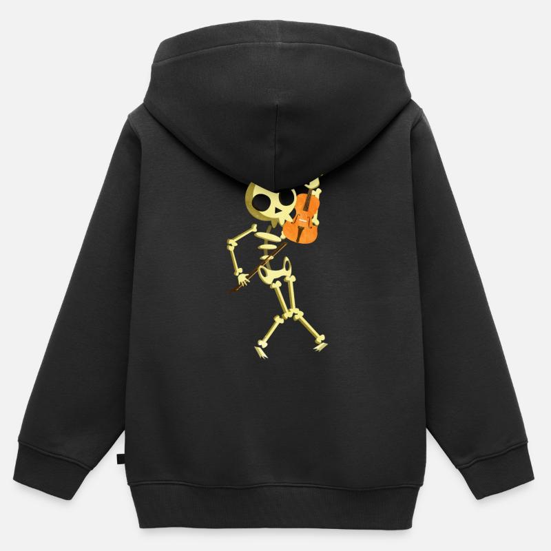 Alto - Sweat Premium à capuche zippé enfant bio - noir
