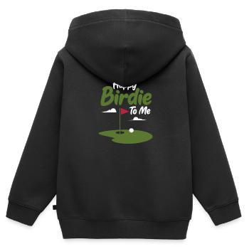 Golf Geburtstag Golfschläger Golfball Geschenk - Kinder Premium Organic Zip Hoodie - Schwarz - Hinten - AI Model Kid Male (0cm)
